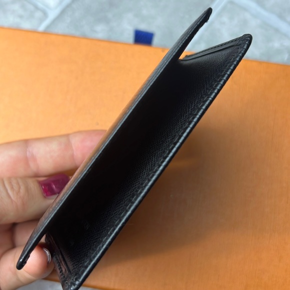 Auth. LV Louis Vuitton black unisex Mini Wallet card holder compact Epi leather - Picture 14 of 17